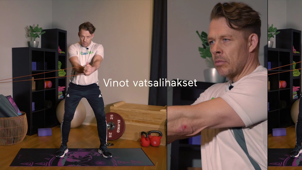 VINOT VATSALIHAKSET: Näin teet harjoitteen vastuksella tehokkaasti