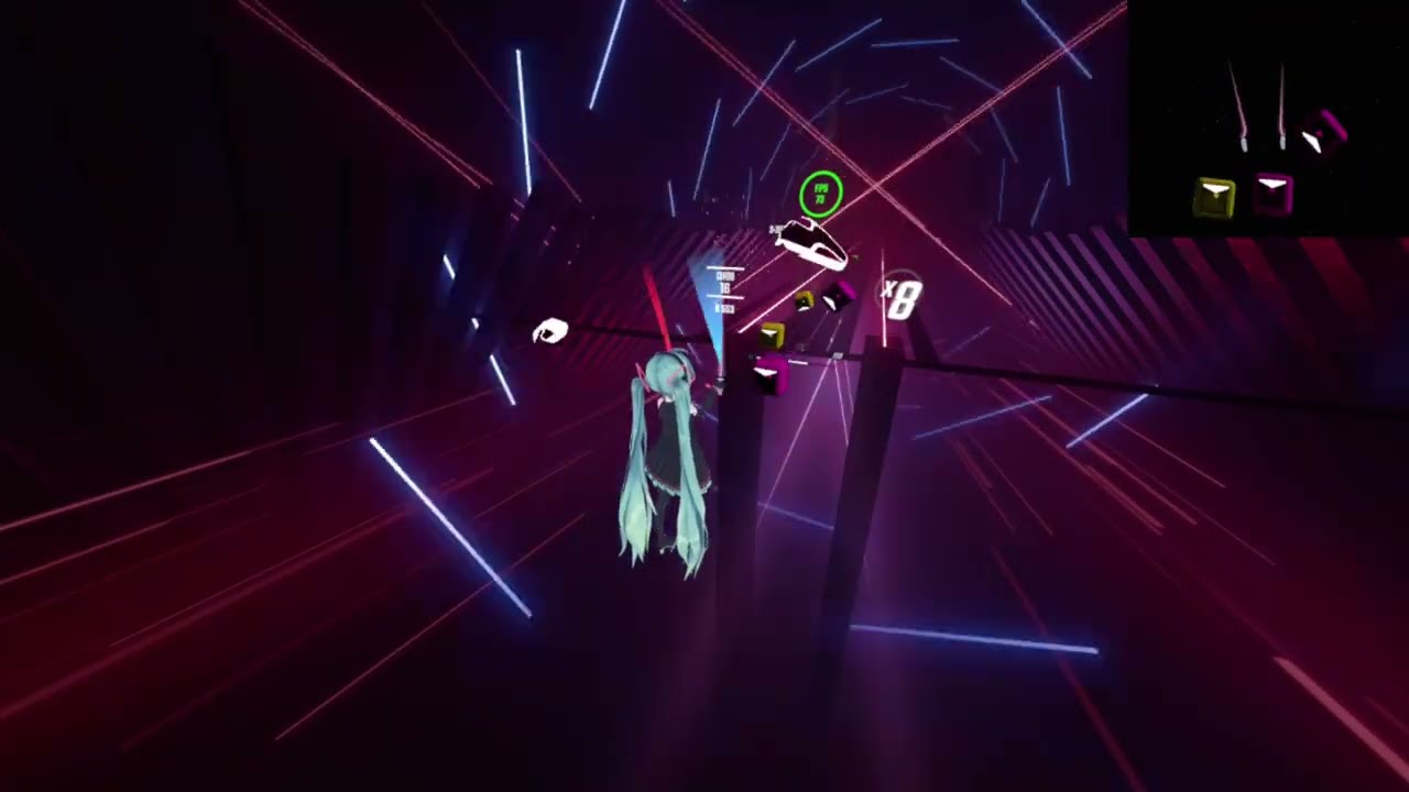 [Beat Saber gameplay highlights] 32ki - Mesmerizer feat. Hatsune Miku & Kasane Teto (Hard)