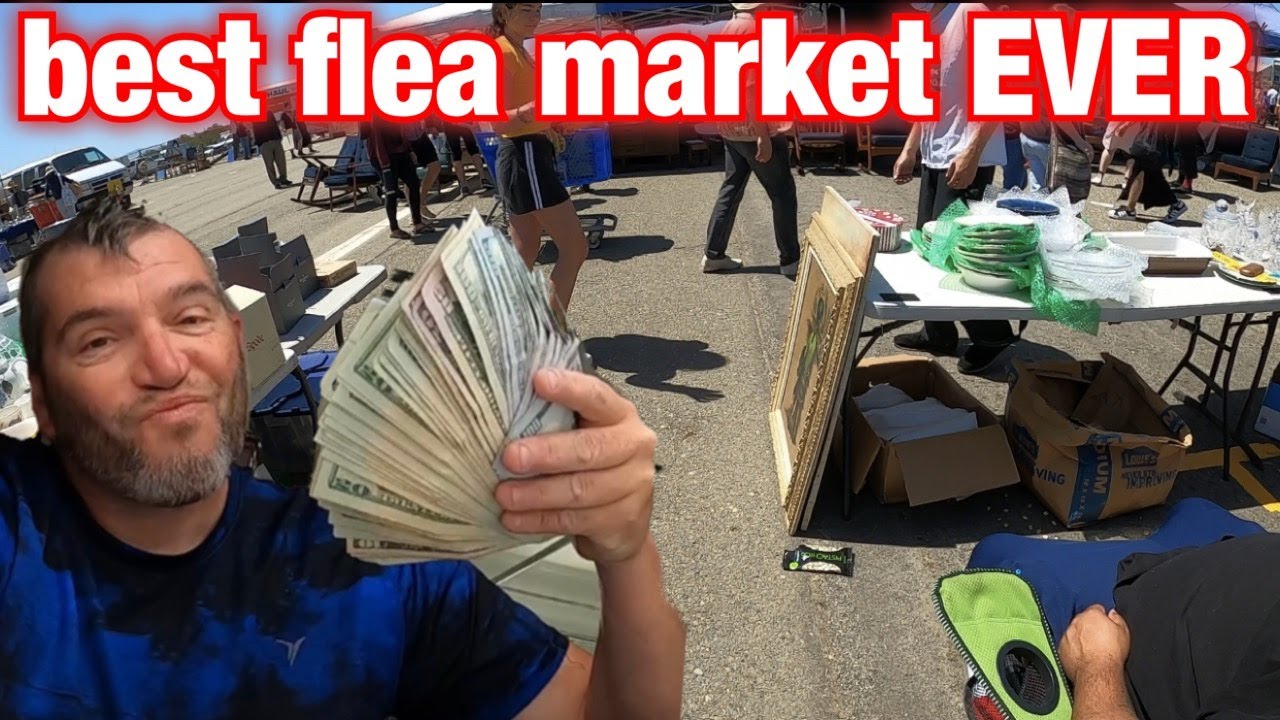 BEST FLEA MARKET EVER! WHO MADE THE MOST AT?  at Alameda Antique Faire !