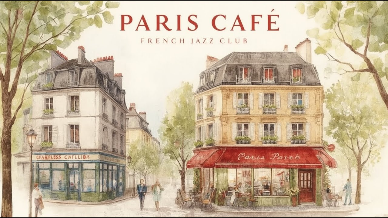 𝐏𝐀𝐑𝐈𝐒 𝐂𝐀𝐅𝐄́ 🗼 French Instrumental Music for Coffee Playlist 2026 | Soft Jazz Tunes at Café de Flore