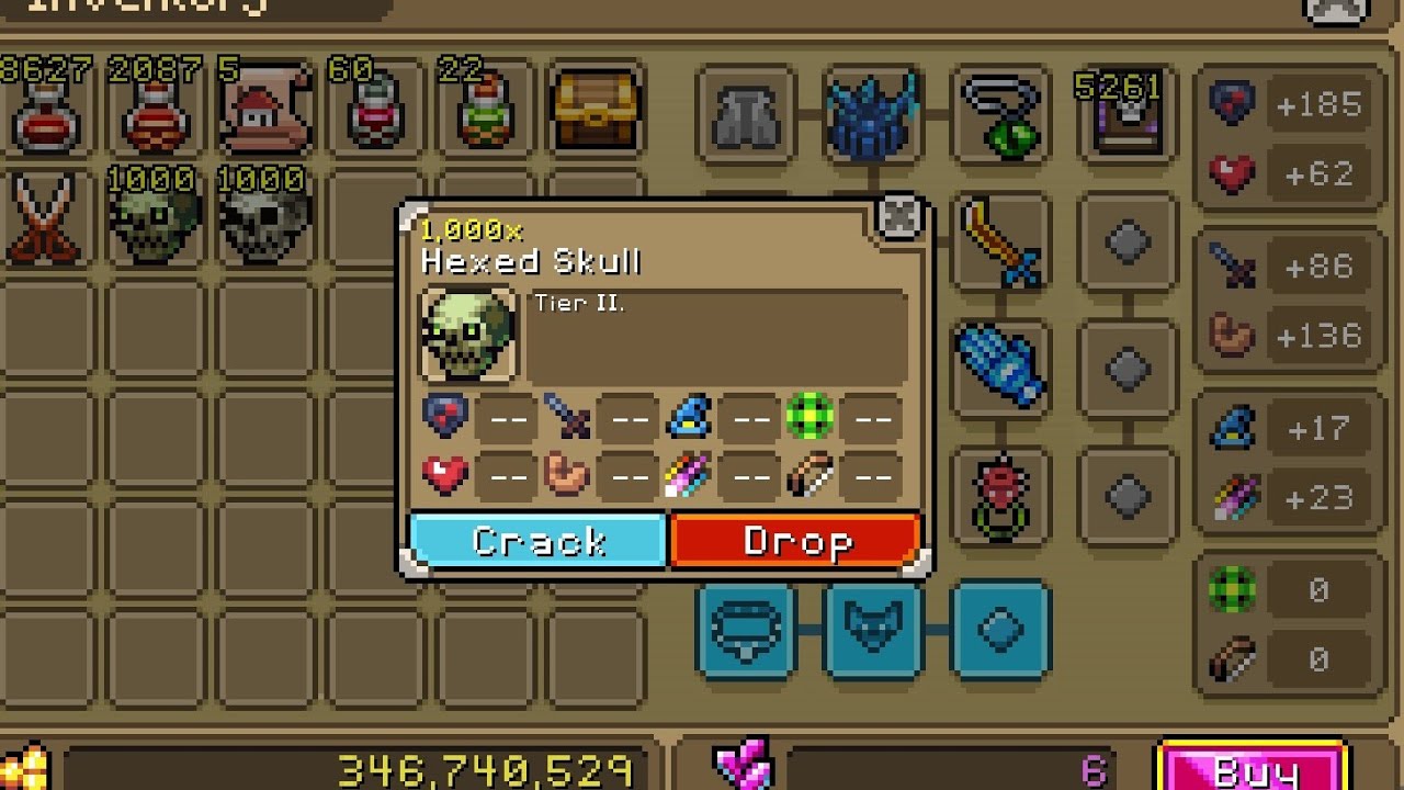 Curse of Aros opening 1000 T1 skulls and 1000 T2 skulls loot. #curseofaros Halloween 2025