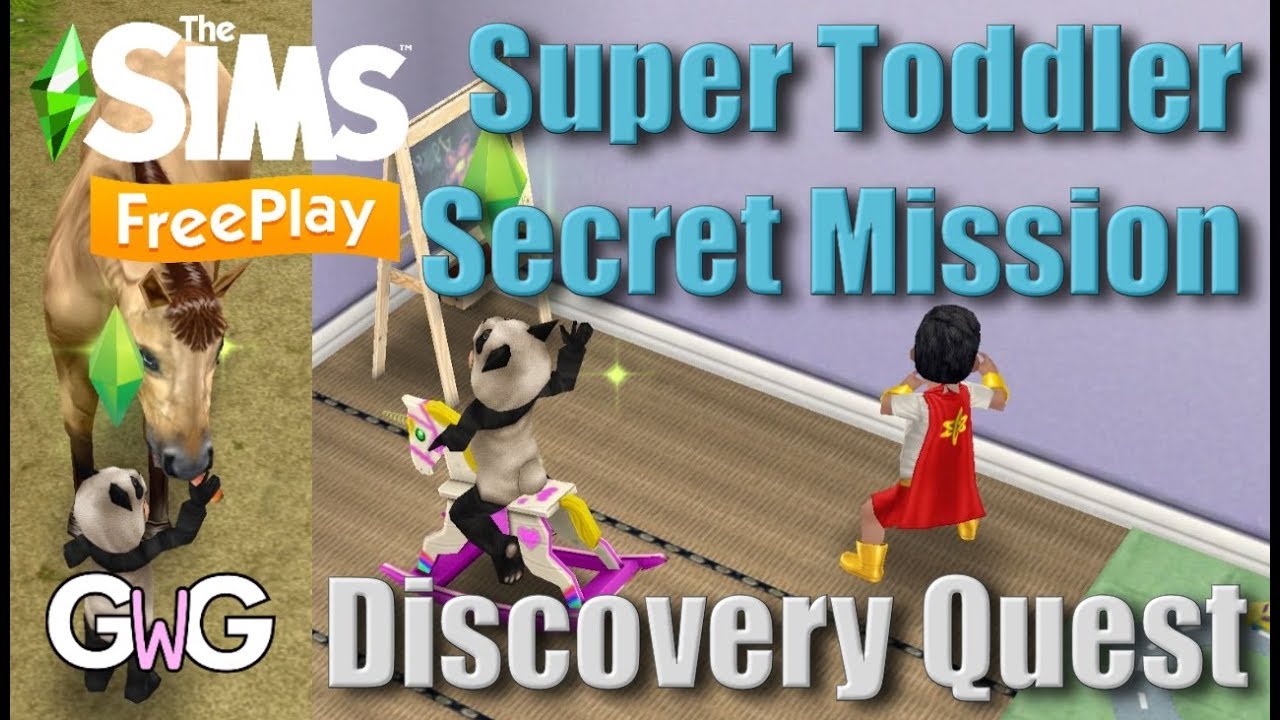 The Sims Freeplay- Super Toddler Secret Mission Quest