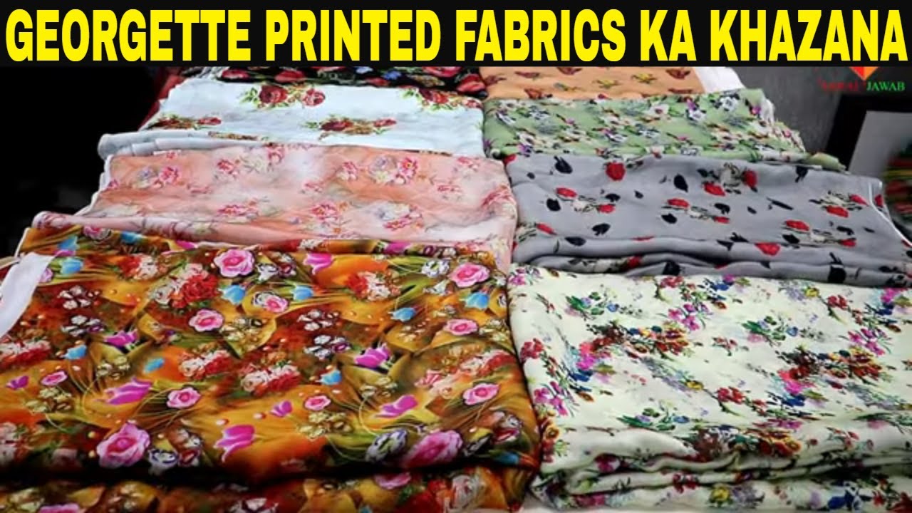 Soft Georgette | Heavy Georgette And Satin Georgette Digital Printed Fabric Wholesale |sawal Jawab