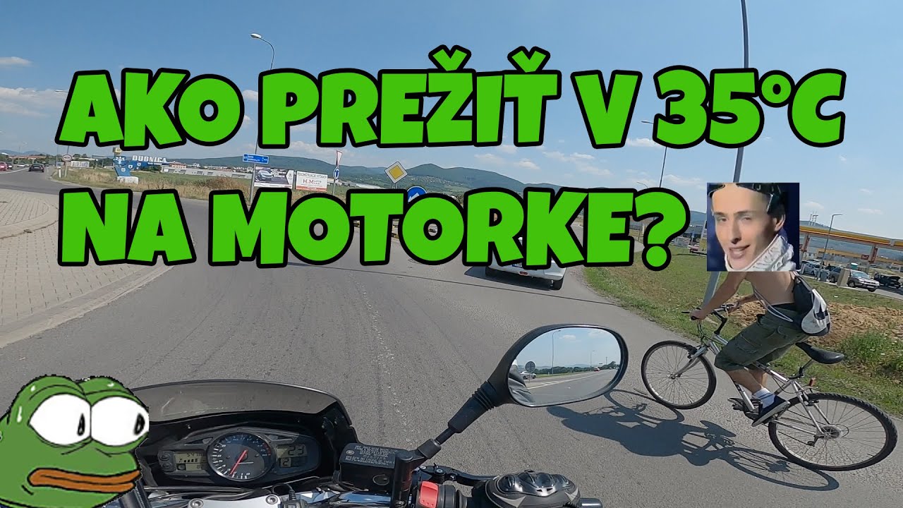 Ako prežiť na motorke keď s&uacute; vysok&eacute; teploty? Na Batmana?