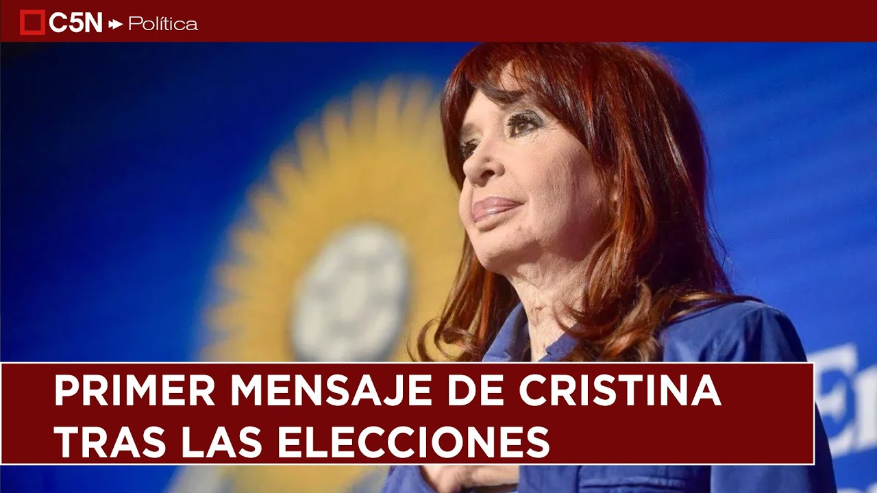 EL PRIMER MENSAJE de CRISTINA tras las ELECCIONES: 