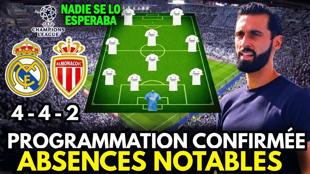 🚨 OFFICIEL ! VOICI LA TACTIQUE DE ARBEOLA CONTRE MONACO EN LIGUE DES CHAMPIONS