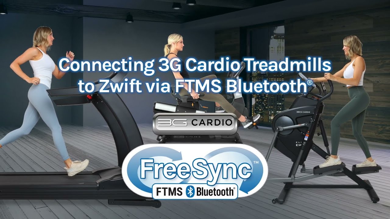 3G Cardio Treadmill FreeSync&trade; FTMS Zwift Connection