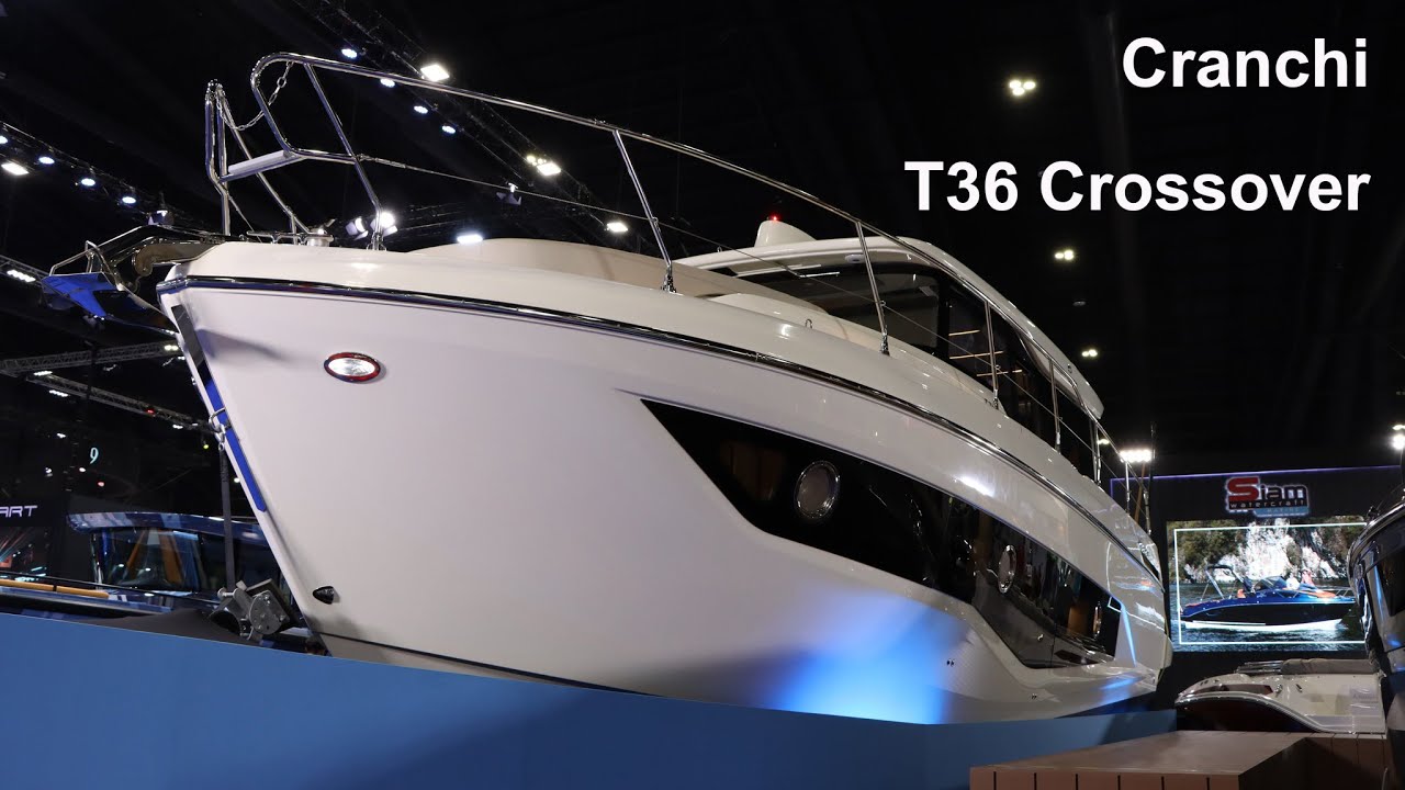พาชมเรือยอร์ชสุดหรูจากอิตาลี Cranchi T36 Crossover ที่บูธ Siam Watercraft Marine - Rod On Tube