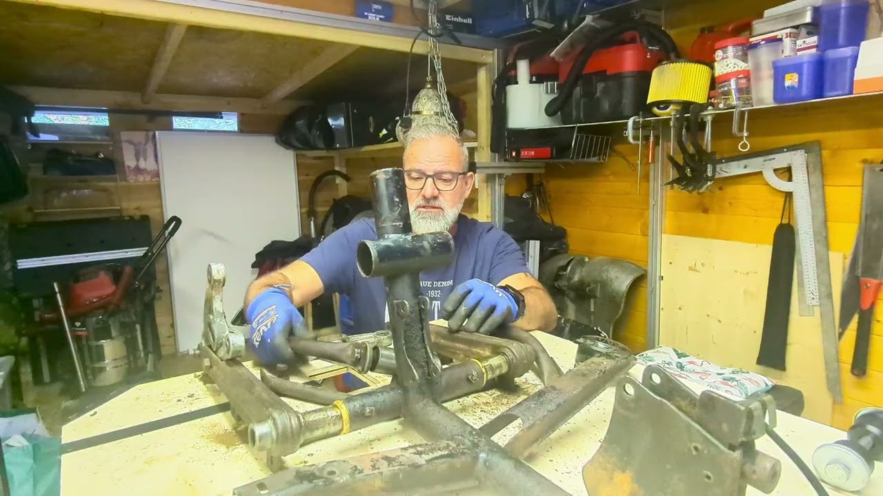 IWL SR59 Berlin Roller Rahmen Pulverbeschichten