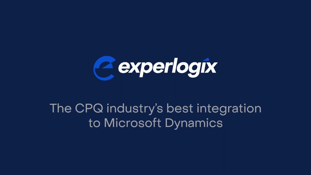 Experlogix CPQ for Microsoft Dynamics 365 for Operations (ERP) Demonstration