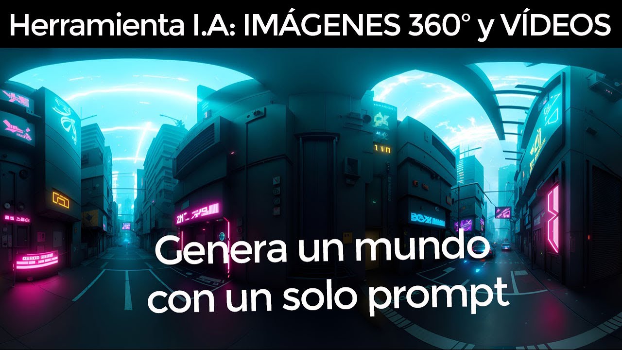 CÓMO CREAR IMÁGENES 360º ENVOLVENTES- VÍDEOS - CON I.A. - PRUÉBALO GRATIS - REALIDAD VIRTUAL