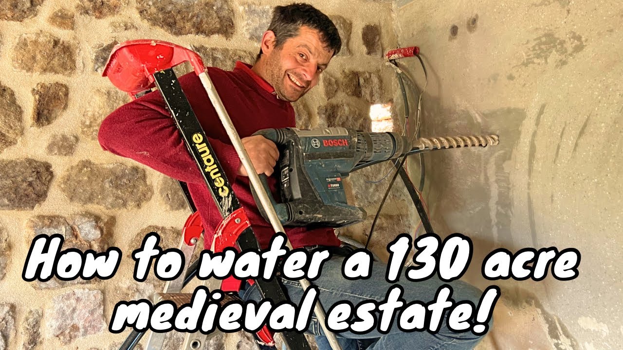 Greenhouse rescue Part 7: Bringing water to our 130 ACRE estate (and transplanting a lotus)