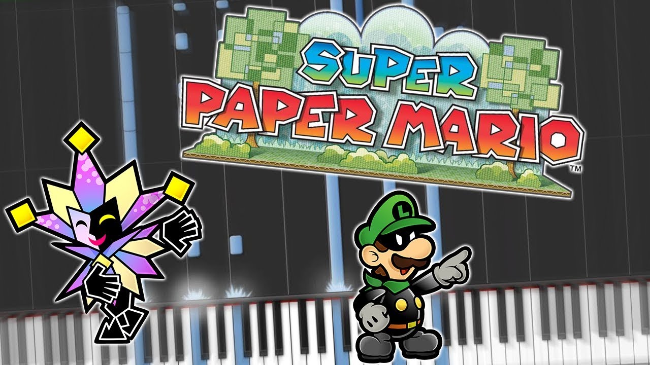 Super Paper Mario The Ultimate Show Piano Tutorial Synthesia