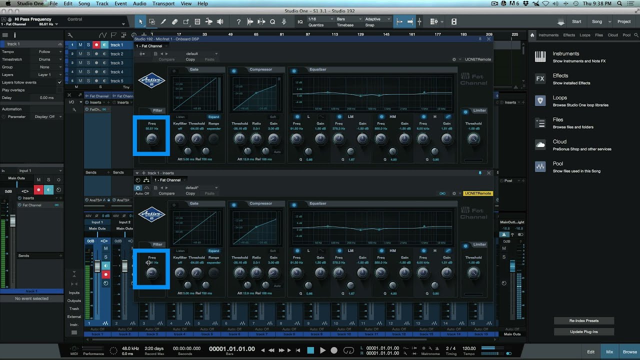 Studio 192 Hardware Integration In Studio One 3.1