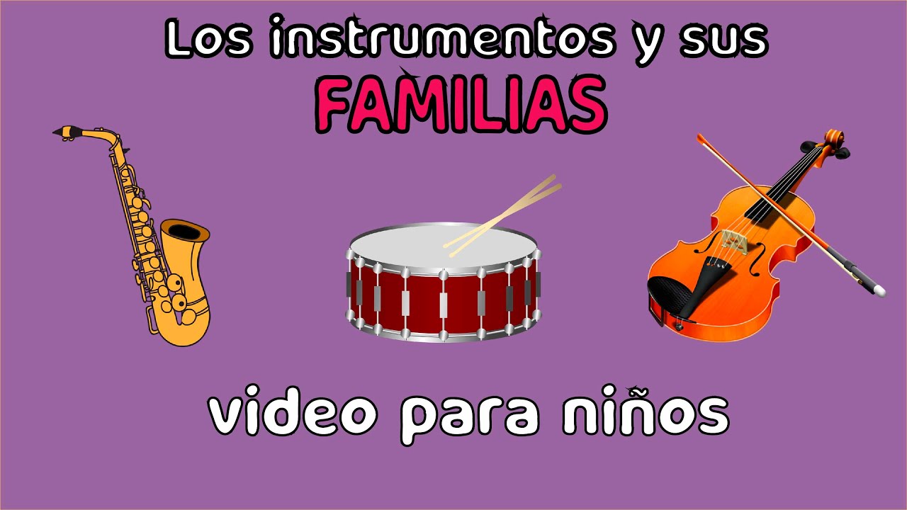🎸 🎷 Las familias de instrumentos (video para niños)