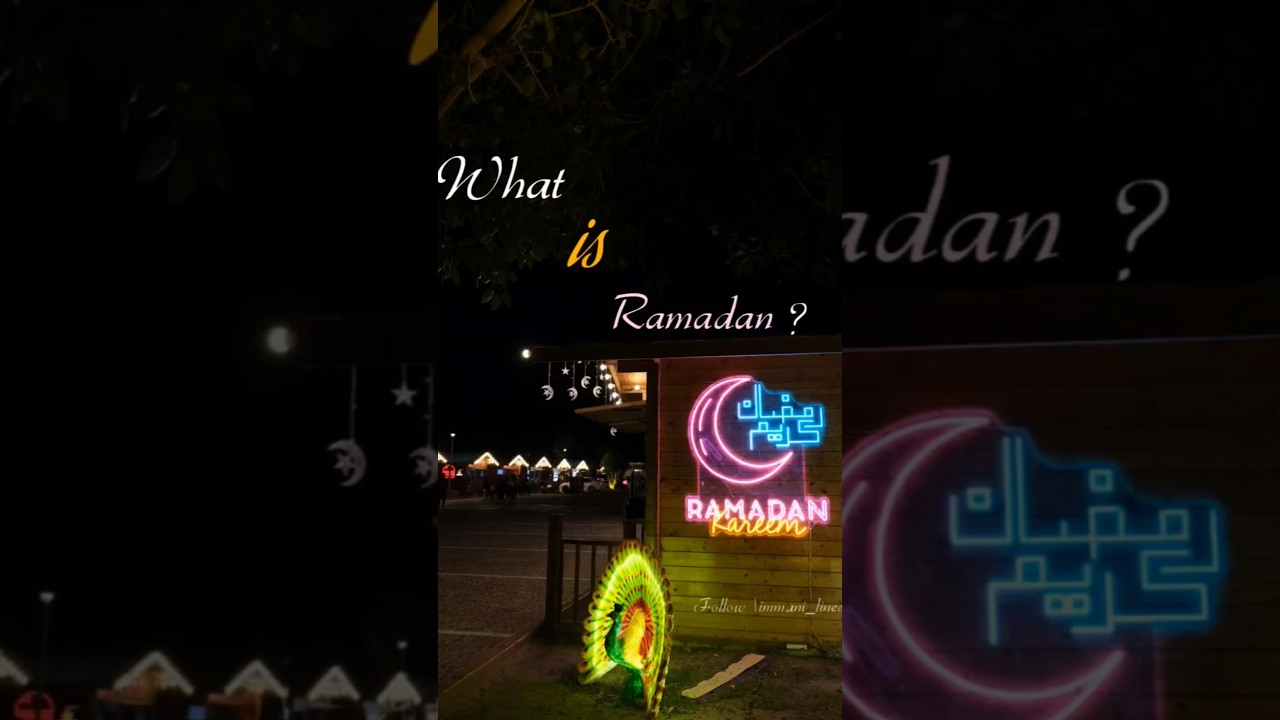What is Ramdan..?It's the month of peace, "Subhan Allah" 