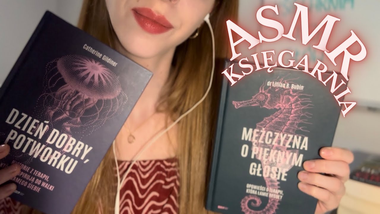 ASMR po polsku Roleplay Księgarnia 📚 szept, dźwięki klawiatury i książek 📕 ASMR Bookstore Roleplay
