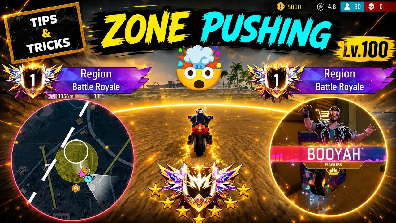 ZONE PUSHING WITH 4 SUPER MEDKIT😱 BEST ZONESURVIVAL IN BR RANKED 😎 SEASON-48 | @GyanGaming 