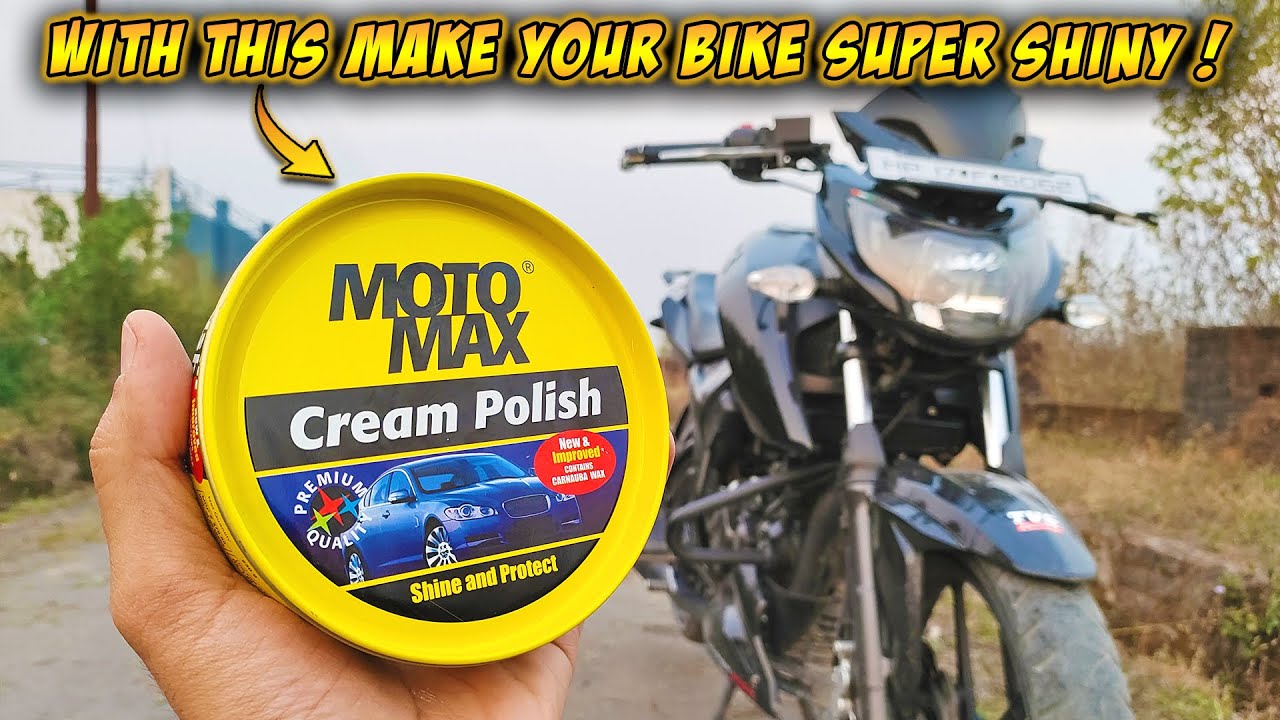 How to Make Your Bike Shine Like New! | Motomax cream polish for bikes