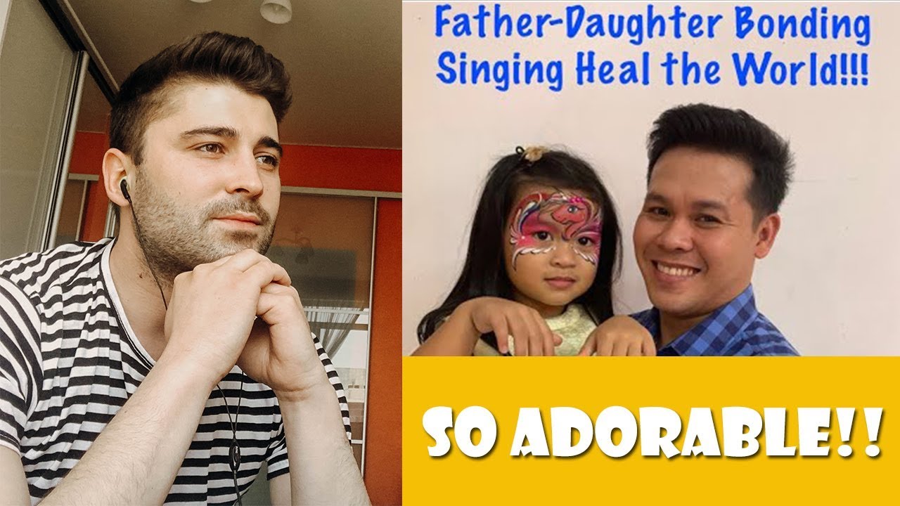 HEAL THE WORLD - Marcelito Pomoy & his daughter (ADORABLE!!) | REACTION