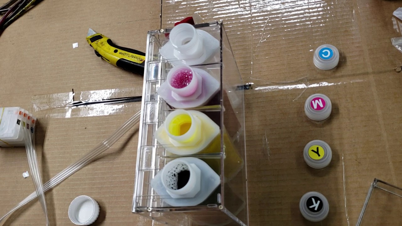 ekuten How to make and install ink system ciss for HP officejet pro 8710 HP 952