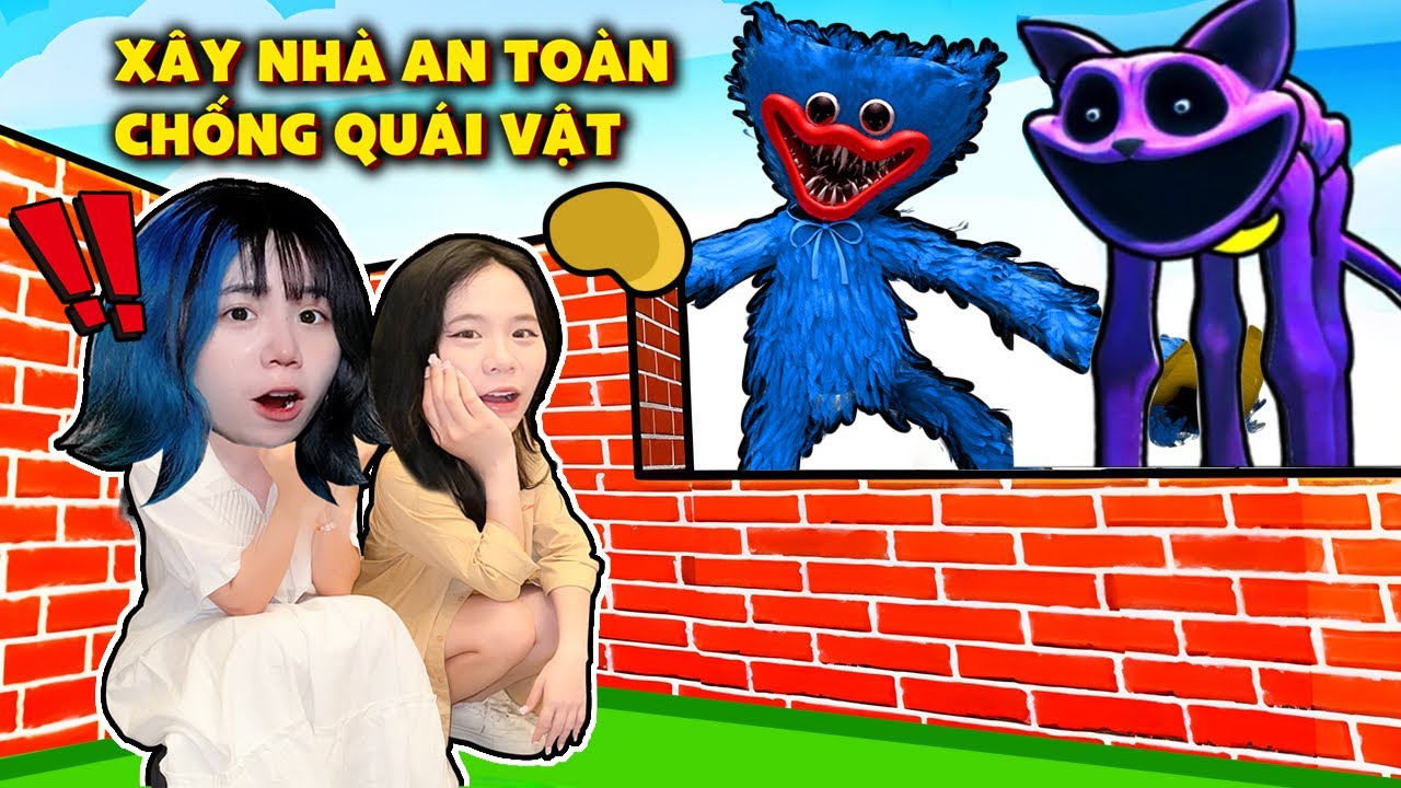 Hai Chị Em Simmy Và Sammy Xây Nhà AN TOÀN Chống Thế Giới Quái Vật Trong Roblox
