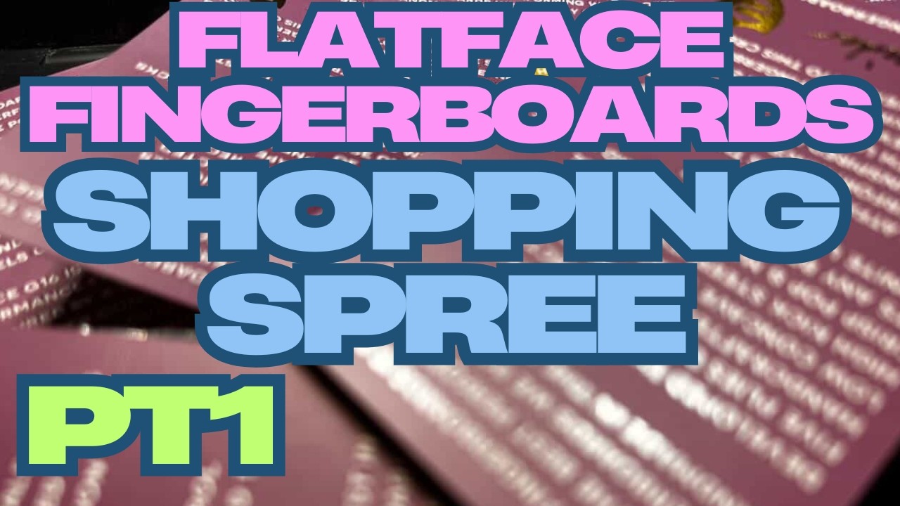 Распаковка фингербордов Flatface, часть 1.