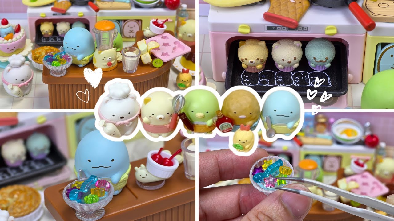 Re-Ment Miniature Sumikko Gurashi Sweets Cooking!  스미코구라시 리멘트 언박싱 💕 [すみっコぐらし　みんなでスイーツクッキング]