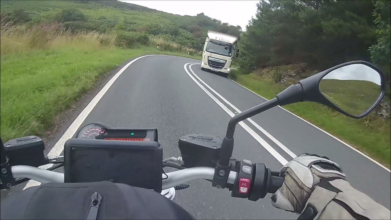 Riding the A481, Hundred House road on a BMW R1200R sport