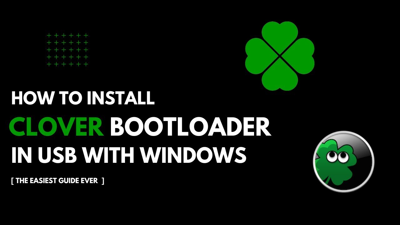 Как установить загрузчик Clover на внешний USB-накопитель из Windows