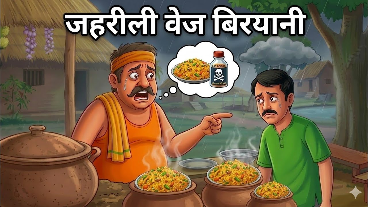 60 रूपये का वेज बिरयानी  | 60 rupay ka veg biryani | hindi kahani | moral stories | hindi story |