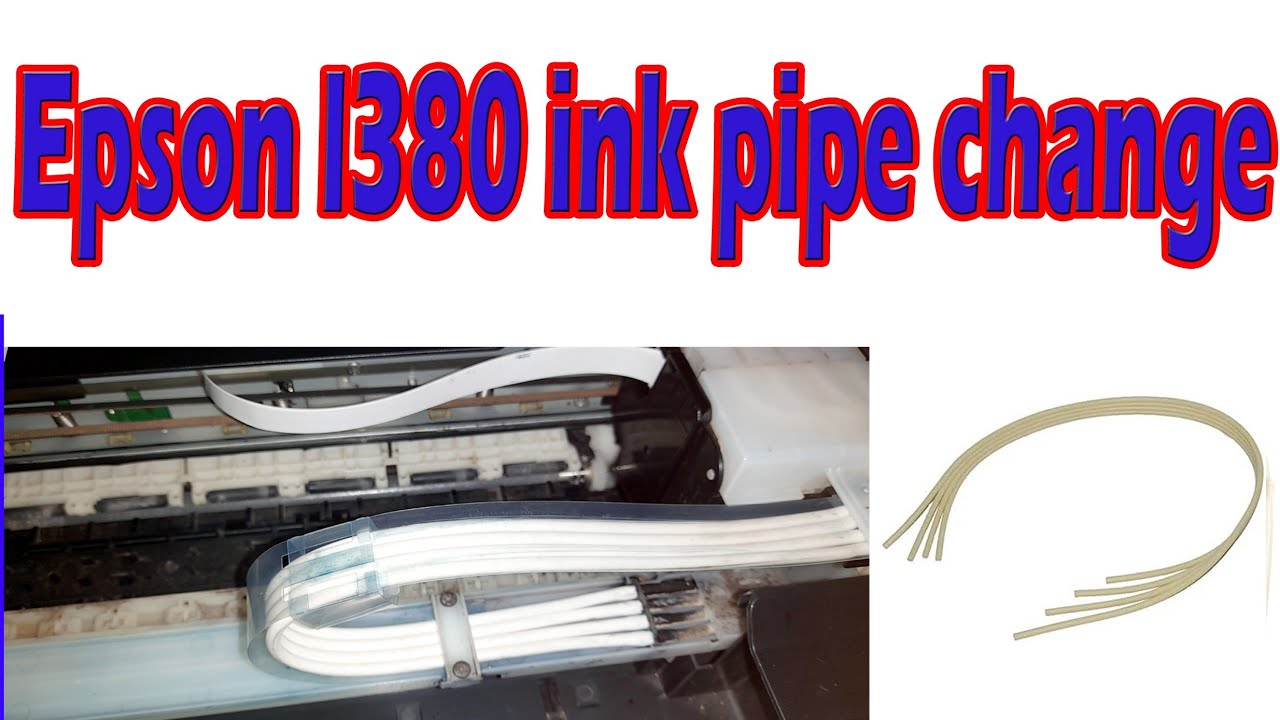 epson ink pipe change || epson l380 ink pipe change | how to change epson l380 ink pipe