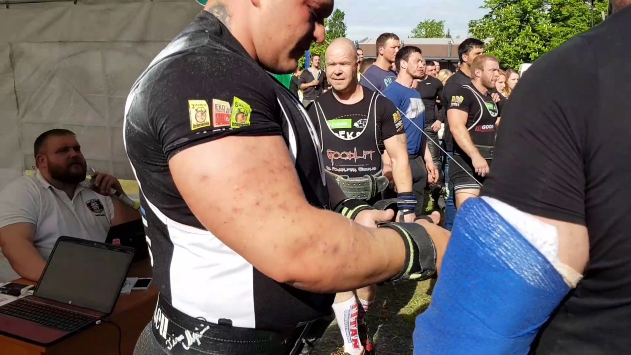 Sten Haugas nr 1 in own category Golden Barbell Dobele