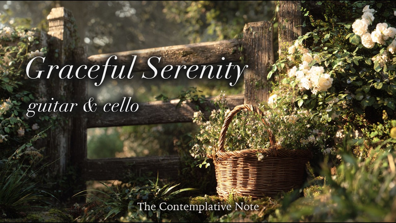 Graceful Serenity for a Peaceful Soul 🌹🌿 Relaxing Acoustic Guitar & Cello Music