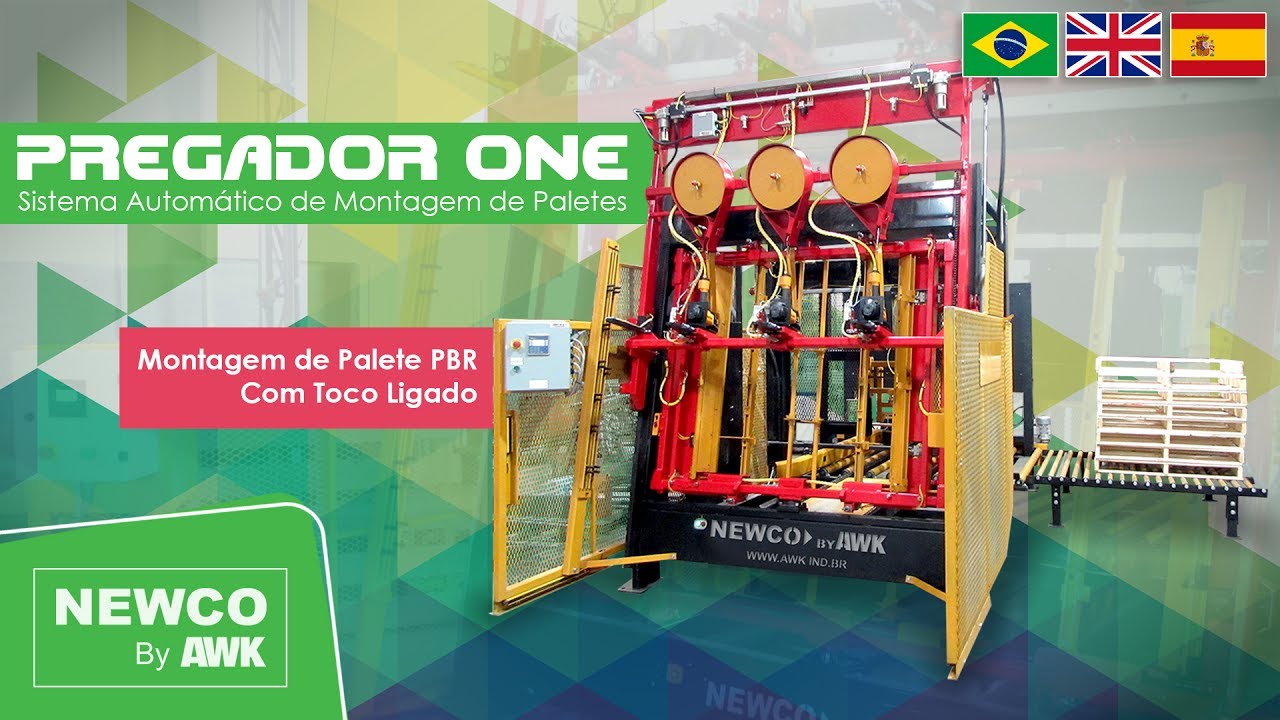 Pregador ONE - Pregando Palete PBR (com sistema para entortar pregos)