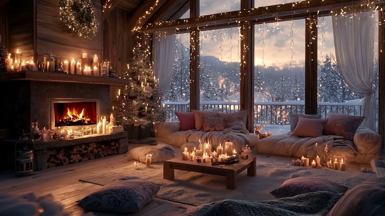 Calm Winter Christmas 2025 | Gentle Snow Sounds & Serene Holiday Melodies