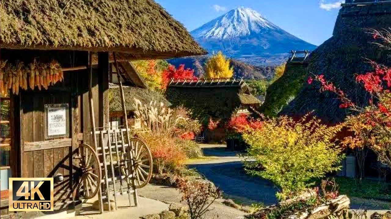 富士山麓のロマンチックな秋 | 美しすぎる西湖いやしの里 根場に行って来た | 山梨旅行 | Japan travel #explorejapan #travel #4khdr