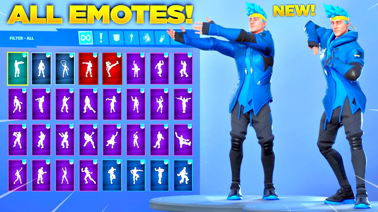 *NEW* NINJA SKIN Showcase with All Fortnite Dances & Emotes! (Fortnite Ninja Skin)