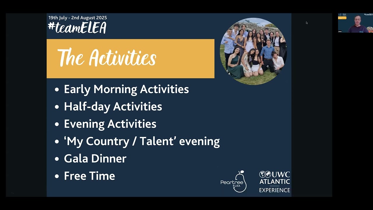 ELEA (English Language, Experience and Action) full course description with Nicky and Jess