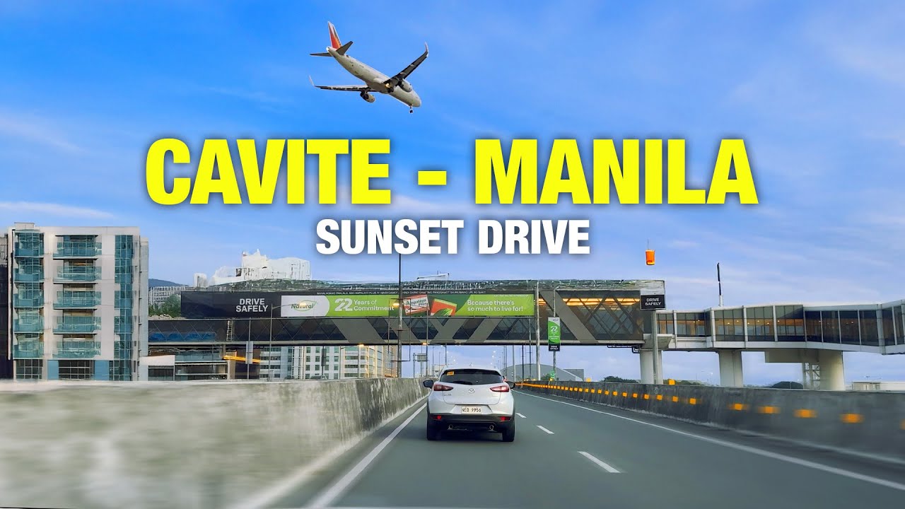 Cavite to Manila Sunset Drive 🌅 | via Cavitex, NAIAx & EDSA  | Fastest Journey to Manila!