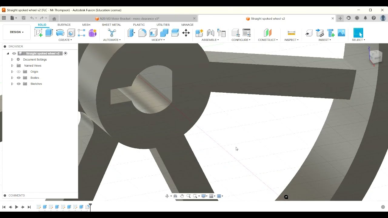 Simple Antweight Combat Robot Part 1 - designing a wheel