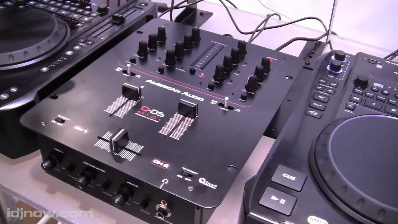 AMERICAN AUDIO QD-5 MIDI MIXER NAMM 2011 WITH I DJ NOW