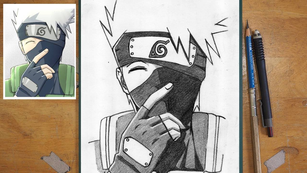 How to Draw Kakashi Easy | Naruto Kakashi Anime Art Tutorial
