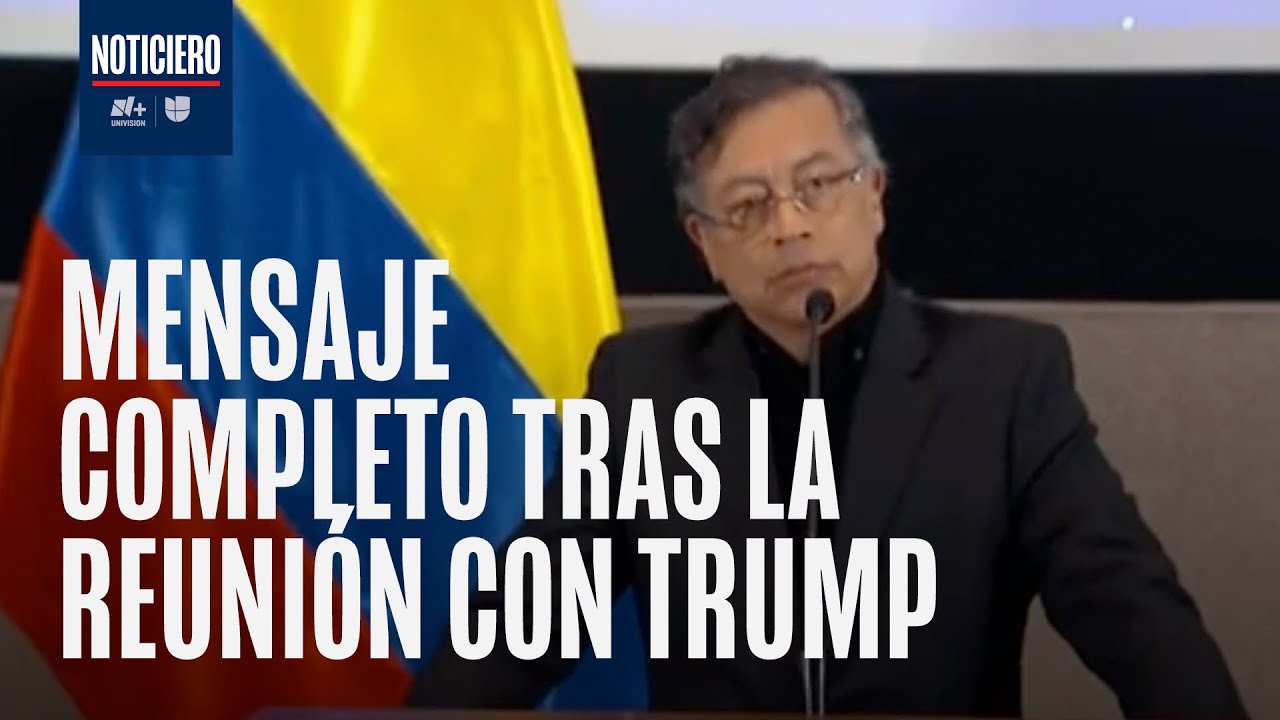 Gustavo Petro ofrece conferencia de prensa desde la embajada colombiana en EEUU