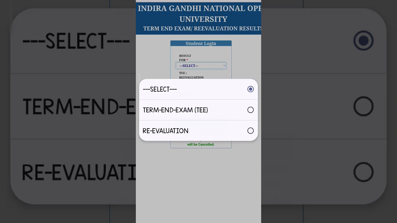 how to check  IGNOU end term result june 2025