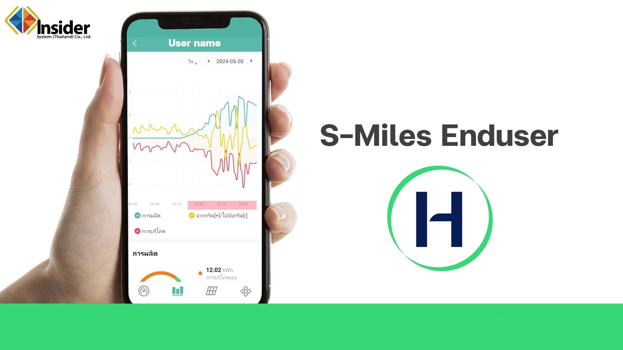 วิธีดูการผลิตไฟฟ้าผ่าน S-Miles Enduser Application