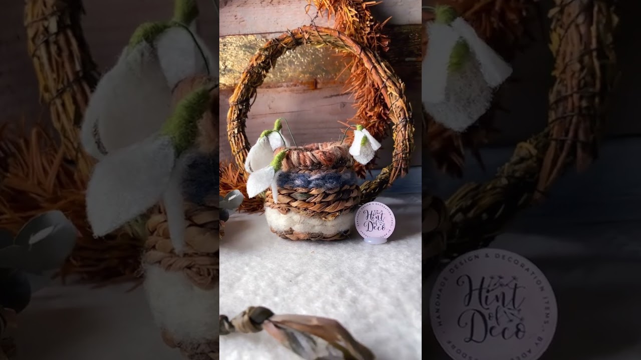 Nachhaltige Details, Dekorationsideen mit Gartenabf&auml;llen #handmade #diy #korb #weaving #dekor #lover