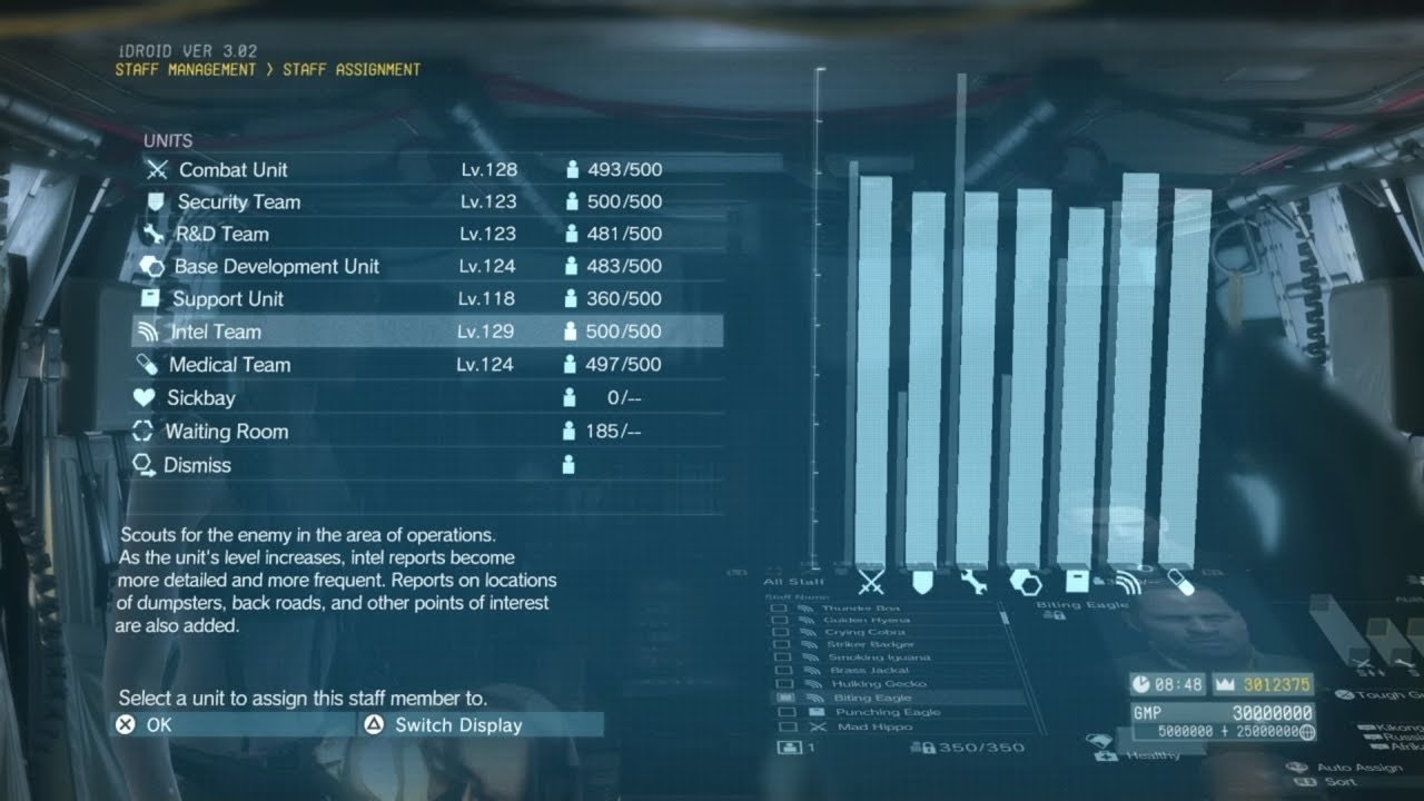 MGSV Level Up A Unit Instantly