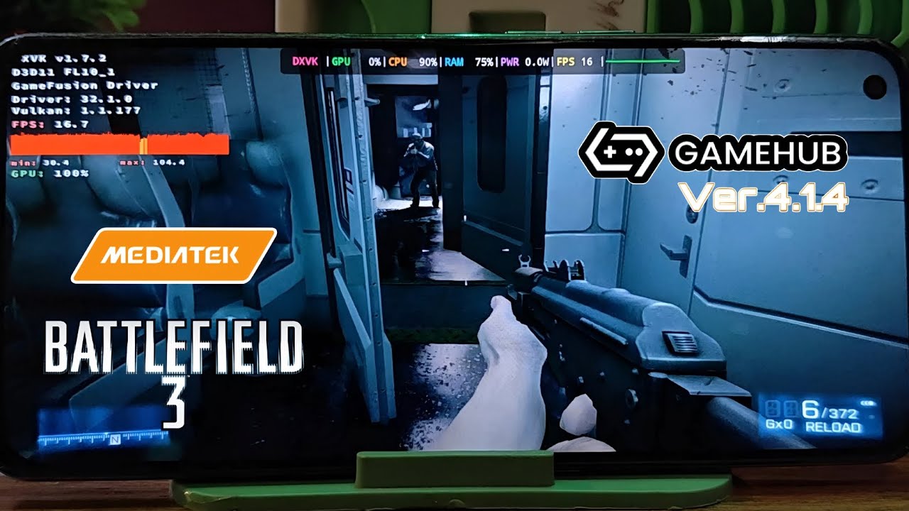 Battlefield 3 Gameplay Test on Mali | Gamehub 4.1.5 | Dimensity 1200