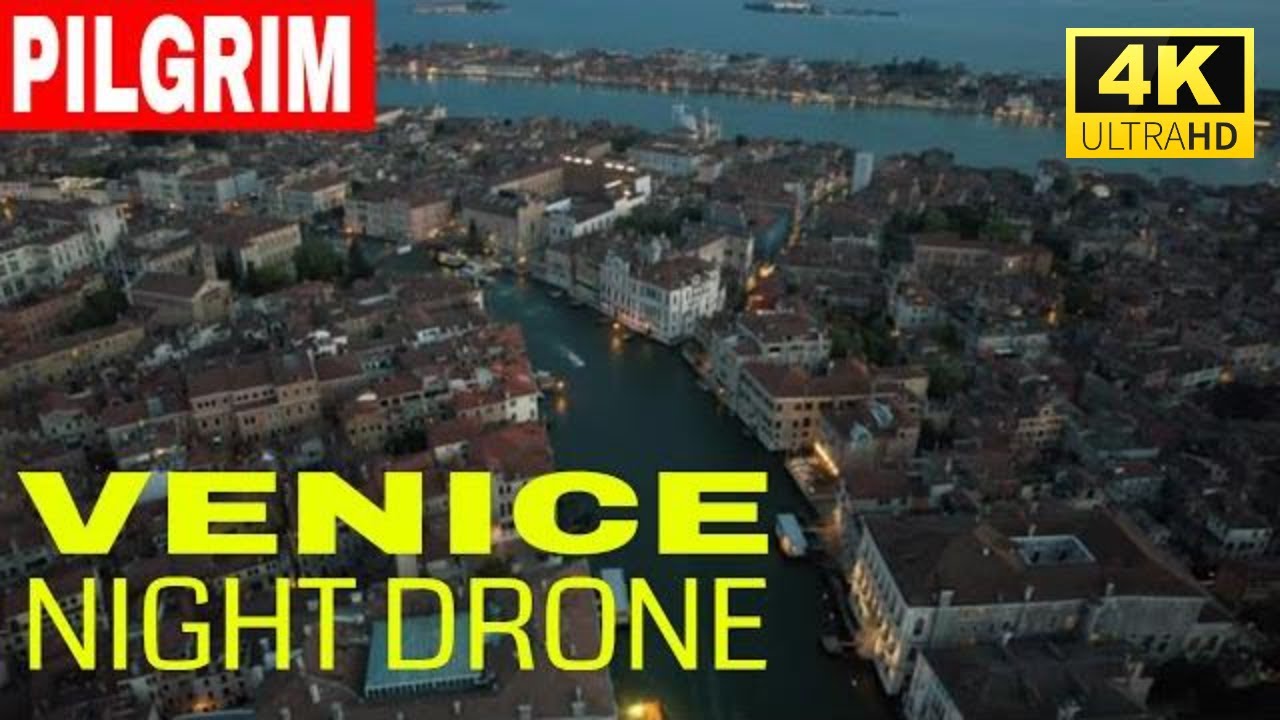 #Venice, #Italy 🌎 Evening Drone. #Venezia Aerial Views. 4K